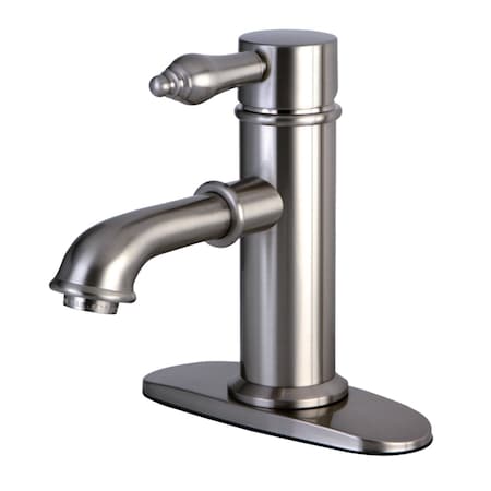 Kingston Brass KS7418AL Paris Single-Handle Bathroom Faucet, Brushed Nickel KS7418AL